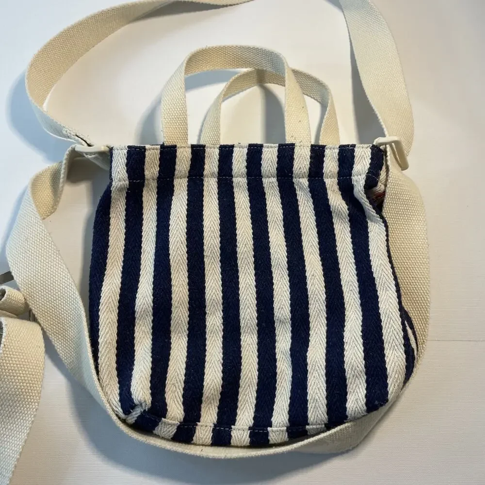 Levi's Canvas Bag Bundle Set Lot of 2 Crescent Crossbody & Striped Mini Tote